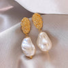 Retro Baroque Irregular Imitation Pearl Geometry Water Drop Earring for Women European American Jewelry Gift - Image 4
