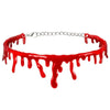 1pc Halloween Blood Necklace Horror Blooddrop Necklace Vampire Dark Blood Necklace Haunted House Personality Bleeding Necklace - Image 2
