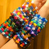 Star Glitter Kandi Bracelet Candy Pony Bead Friendship Bracelet Kawaii Rave Edc Festival Plur Jewelry Gift - Image 1
