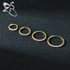 ZS 1PC Round Crystal Nose Piercing Silver Color Septum Ring Stainless Steel Nose Clicker Cartilage Piercing 20G Body Jewelry - Image 5