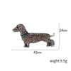 Rhinestones Dogs Brooches for Women Unisex Animals Pins Badges Office Party Backpack Gifts Jewelry Accessories - Image 6