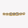 Design Long Rhinestone Water Droplet Round Brooch Gold Plated Women Jewelry Party Gift - Image 5