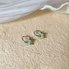 Star Earrings Gothic Harajuku Retro Cute Stainless Steel Y2K Moon Imitation Jade Earrings Girls' Aesthetic Jewelry - Image 3