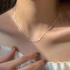 Silver Twisted Chain Necklace for Women Minimalist Dainty Choker Elegant Daily Wear Jewelry Gifts - Image 2