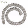 16MM Prong Cuban Link Chain Hip Hop Men 3Rows Rhinestone Necklace Iced Out Chain Women Paved Miami Polygon Cuban Necklaces - Image 1