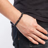 8mm Volcanic Stone Bracelet for Men Lava Wooden Beads Bracelet Tibetan Buddha Male Wrist Chain Jewelry Handmade Elastic Bracelet - Image 3