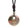 Bohemian Style Stone Hole Bead Round Penda Necklace Tiger Eye Rose Quartz Amethyst Necklacent Jewelry Men and Women - Image 27