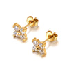 Delicate Lucky Four Leaf Clover Bracelet for Women Stainless Steel Simple Charm Jewelry Gold Plated - Image 3