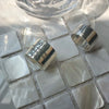 Silver Personality Wide Letters Adjustable Retro Ring Jewelry For Women Party Elegant Accessories - Image 5