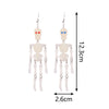 Halloween Skeleton Acrylic Drop Earrings Horror Hallowmas Gothic Long Skull Dangle Earring Party Jewelry for Women Gifts - Image 3