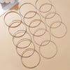 Stackable Bangle Bracelet Set in Gold-Tone and Silver-Tone - Image 30