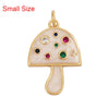 Rainbow Sun Happy Face Round Lemon Mushroom Charm Pendant, Gold Plated Zircon Necklace Bracelet Handmade Jewelry - Image 38