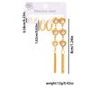 316L Stainless Steel 6 Pieces Imitation Pearls Flower Heart Star Tassels Earrings For Women French Jewelry - Image 13