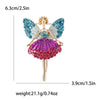 Enamel Ballerina Brooches for Women Pearl Elf Pins Rhinestone Girls Banquet Party Backpack Gift Jewelry Accessories - Image 25