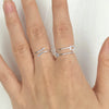 Silver Geometric Adjustable Ring For Women Party Jewelry Minimalist Punk Accessories - Image 3