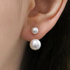 Double Imitation Pearl Earrings for Women Creative Design Versatile Female Earring Daily Wear Temperament Jewelry - Image 1