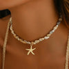 Bohemian Beach Shell Conch Beaded Necklace for Women Summer Ocean Style Seashell Starfish Pendant Choker Vacation Party Jewelry - Image 1