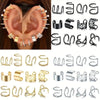 2/12pcs Stainless Steel Ear Cuff Leaf Clip Earrings for Women Climbers No Piercing Fake Cartilage Earring Accessories - Image 2