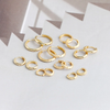 Silver Simple Matte Bohemian Round Ear Buckle for Women Punk Unisex Rock Hoop Earring Jewelry Accessories - Image 29