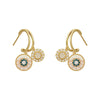 Classic Round Shell Flower Pendant Earrings Korea Jewelry Wedding Party Temperament For Womans Accessories Gift - Image 6