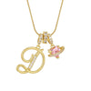 Letter Necklace for Women Pink Zircon Heart-shaped Pendant Suitable for Girls to Wear Personalized Gold-plated Jewelry - Image 34