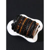 12Pcs Vintage Woven Leather Bracelet Set For Men Women 8 Shape Tiger's Eye Braided Bracelets Daily Wear Punk Jewelry - Image 4
