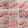 Mini Crystal Butterfly and Flower Stud Earrings in Multiple Designs - Image 3