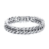 10/12/15MM Width Stainless Steel Cuban Chain Bracelets for Men, Silver Color Hip Hop Male Boy Wristband Dad Gift - Image 8
