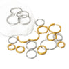 Stainless Steel Hoop Earrings Set 10 Pieces 8mm to 20mm - Image 2