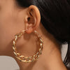 Metal Punk Style Oversized Large Hoop Earrings Twisted Big Circle Round Loop Earrings for Women Exaggerate Party Jewelry Gifts - Image 5