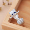 Cute Cat and Mouse Shape Open Ring for Women Antique Silver Color Modern Girls Finger Accessories Hip Hop Party Jewelry - Image 4