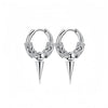 1 Pair Crosses Star Geometric Vintage Stainless Steel Round Small Hoop Earrings for Man Woman Teens Gift Jewelry Y2k Accessories - Image 7