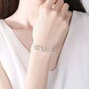 Silver Bracelet Woman Vintage Adjustable Bead Bracelets Jewelry Party Wedding Gift - Image 4