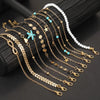 20 Pcs/Set Bohemian Twisted Snake Chain Anklet For Women Summer Beach Vintage Simple Foot Ankle Bracelet On Leg Jewelry Gifts - Image 7