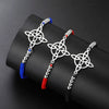 Triquetra Witch Knot Bracelet Celtics Good Luck Symbol Irish Trinity Knot Talisman Stainless Steel Couple Jewelry - Image 3