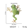Ctue Rhinestone Frog Brooches for Women Lovely Vivid Animal Alloy Brooch Pin Men Suit Coat Accessory Jewelry Gifts - Image 10