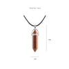Point Pillar Bullet Hexagonal Column Necklace Stone Quartz Crystal Chakra Pendant Necklace for Women Men with Chain - Image 6