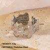 Elegant Stainless Steel Big Bloom Flower Rings For Women Gold Pvd Plated Open Ring Finger Jewelry Wedding Her Gift Punk - Image 8