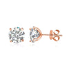 Plated Stud Earrings for Women Men Sparkling Classic Bridal Jewelry Silver Rose Gold Earring - Image 8