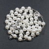 Faux Pearl Rosary-Style Necklace with Cross Pendant - Image 2