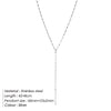 Pendant Choker Necklace for Women Minimalist Bamboo Chain Necklace Women Stainless Steel Necklace Jewelry - Image 8
