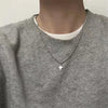 Kpop Goth Silver Color Star Pendant Chain Necklace For Women Men Egirl Y2K Cool Emo Punk Aesthetic Grunge Jewelry Gifts - Image 2