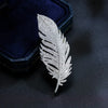 Full Rhinestone Feather Brooches For Women Girls Elegant Temperament Brooch Jewelry Accessories Gifts - Image 7