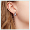 Gold Plated Silver Post Glossy Hoop Earrings, High Polished Statement Jewelry for Women - Image 17