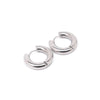 Glossy Stainless Steel Hoop Earrings For Women Men Hip Hop Steapunk Round Oval Heart Black Gold Silver Color Huggie Jewelry Gift - Image 22
