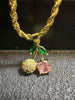 Gold Rope Chain Necklace Nugget Heart Pendant - Image 8