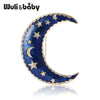 Beautiful Enamel Moon Brooches For Women Unisex 2-color Crescent-moon Party Casual Brooch Pins Gifts - Image 2