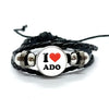Ado Kyogen X Uta I Love Ado Glass Bracelets Art Multilayer Braided Bracelets Bangles Handmade Jewelry Gifts - Image 20