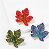 Classic Maple Leaves Design Brooch For Women Men Rhinestone Collar Lapel Brooches Pins Winter Jewelry Accessories - Image 6