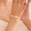 Shell and Starfish Charm Bracelet with Adjustable Rope Detail - Image 2